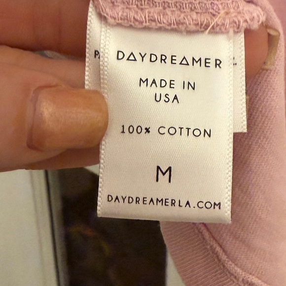DAYDREAMER PRINCE Women’s Light Pink Short Sleeve Band Tee Size M NEW - Picture 6 of 6